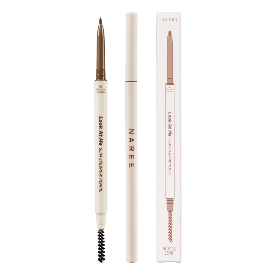 Naree Look At Me Slim Eyebrow Pencil 1g. 02 Natural Brown