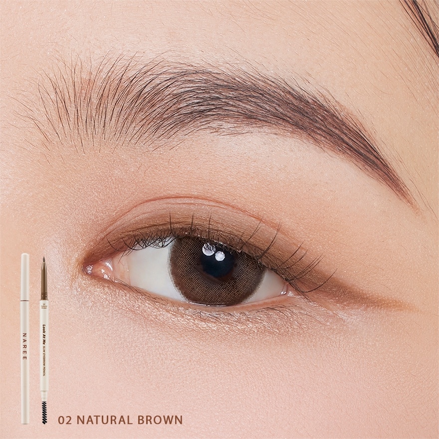 Naree Look At Me Slim Eyebrow Pencil 1g. 02 Natural Brown