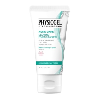 Physiogel ฟิสิโอเจล แอคเน่ แคร์ เคลียริ่ง โฟม คลีนเซอร์ 30 มล.