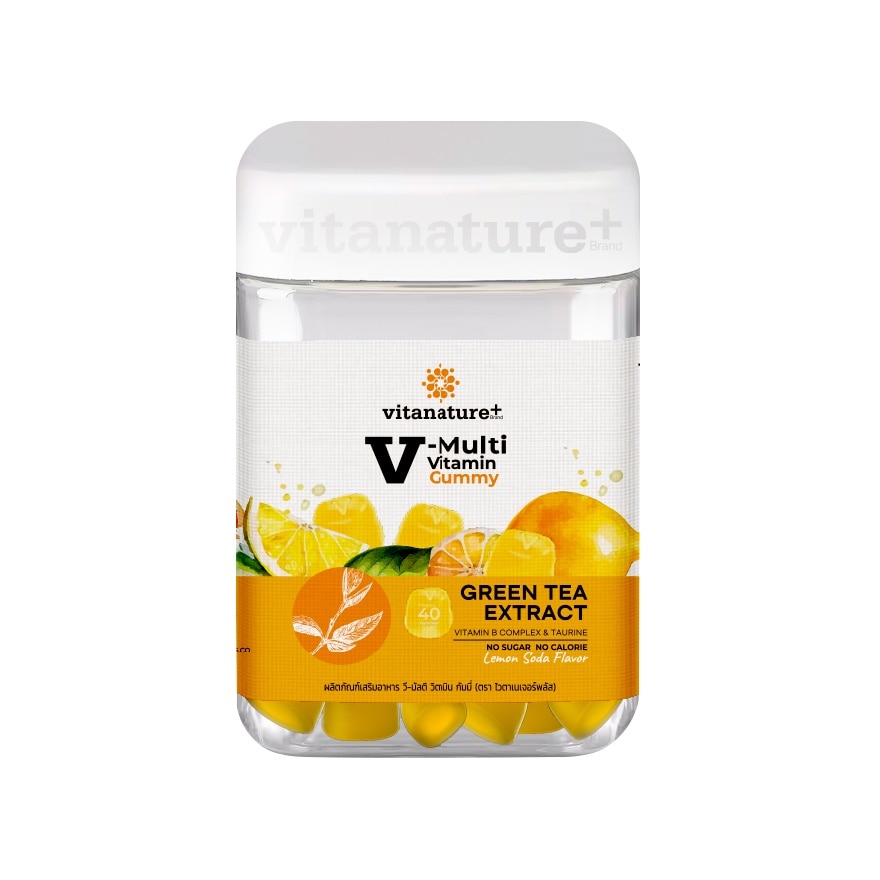 Vitanature+ V-Multi Vitamin Gummy 40 Gummies (Lemon Soda Flavor)