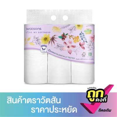 WATSONS - วัตสัน กระดาษชำระ แบบม้วน แพ็ค 6 ม้วน .