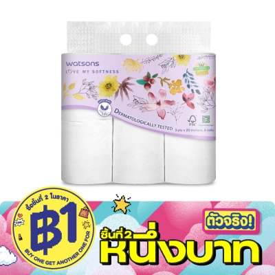 WATSONS - วัตสัน กระดาษชำระ แบบม้วน แพ็ค 6 ม้วน . image