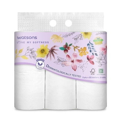 Watsons Watsons Bathroom Tissues 6 Rolls.