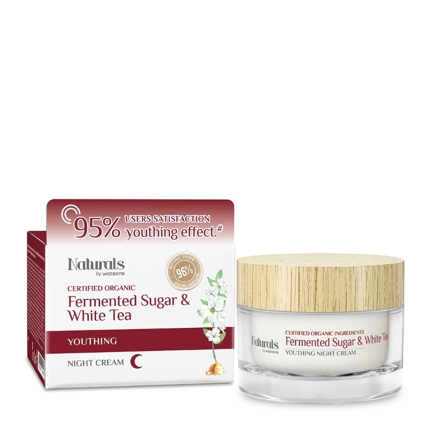 Naturals by Watsons Fermented Sugar White Tea Youthing Night Cream 50g.