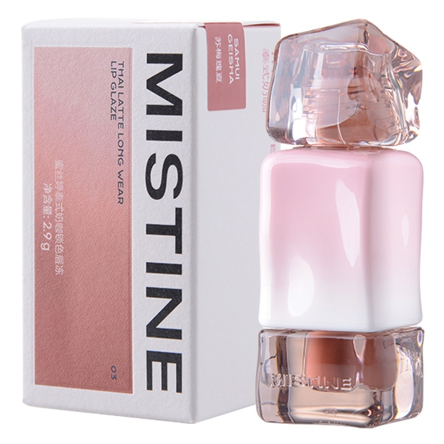 Mistine Thai Latte Long Wear Lip Glaze  2.9g. 03 Samui Geisha