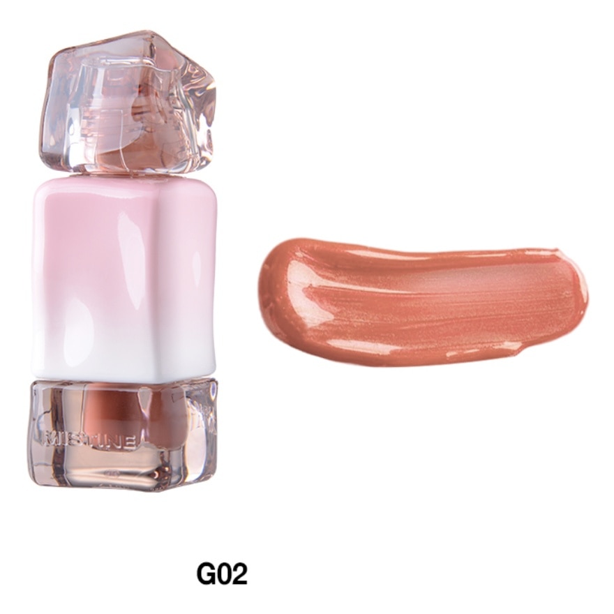 Mistine Thai Latte Long Wear Lip Glaze  2.9g. 02 Coral Ice Drop