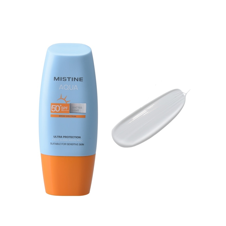 มิสทิน อะควา เบส อัลตร้า โพรเทคชั่น แมทท์แอนด์ไลท์ เฟส ซันสกรีน SPF50+PA+++++40มล.