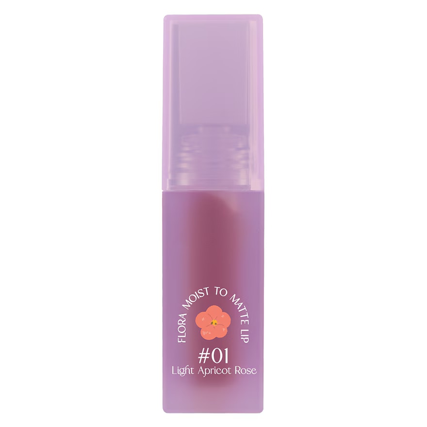 Baby Bright Flora Moist to Matte Lip 3g. 01 Light Apricot Rose