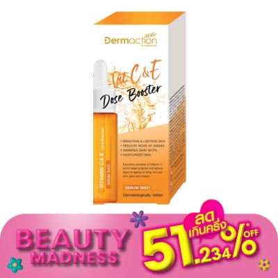 Dermaction Plus by Watsons Vitamin C  E Dose Booster Serum Shot  17 ml.