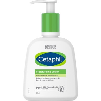 Cetaphil เซตาฟิล มอยซ์เจอไรซิ่ง โลชั่น 237 มล. ผลิตภัณฑ์บำรุงผิวหน้าและผิวกาย