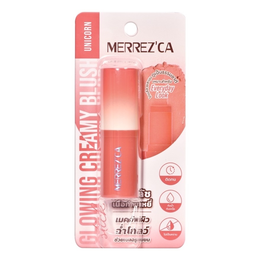 Merrez'Ca Glowing Creamy Blush Stick 6g. Unicorn