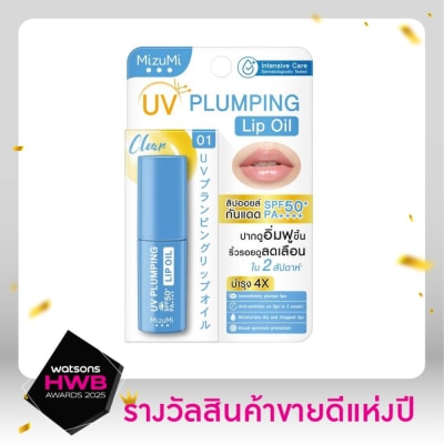 Mizumi MizuMi UV Plumping Lip Oil Clear 4 g.