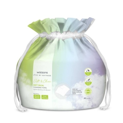 WATSONS วัตสัน ผ้าเช็ดหน้าอเนกประสงค์ 80 แผ่น. image