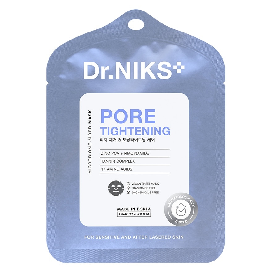 Dr.NIKS Microbiome-Mixed Mask Pore Tightening 1'S | Watsons.co.th