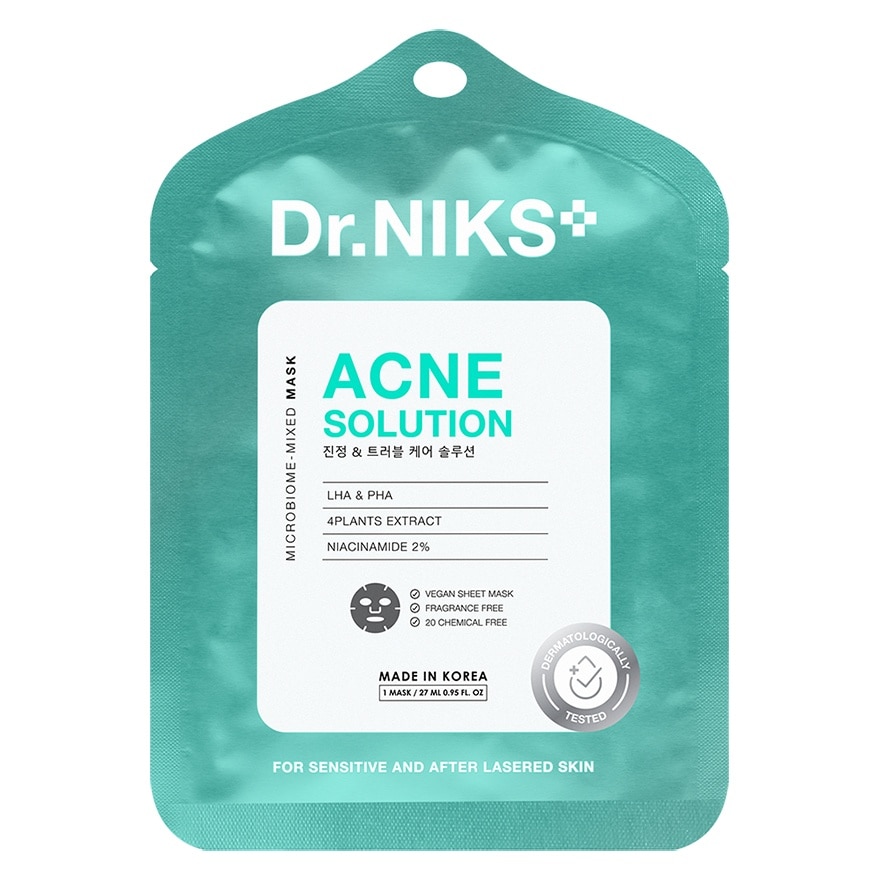 Dr.Niks Dr.NIKS Microbiome-Mixed Mask Acne Solution 1'S