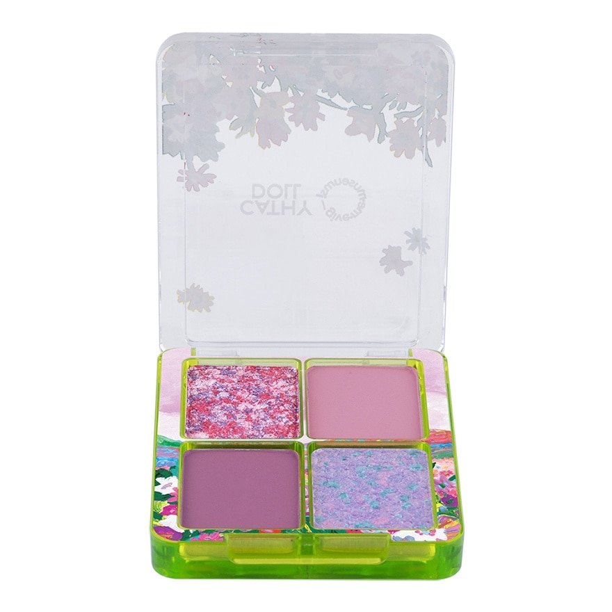 Cathy Doll Give Me Museums Blooming Eye Palette 1.8g. x 4Colors Mauve Frozen