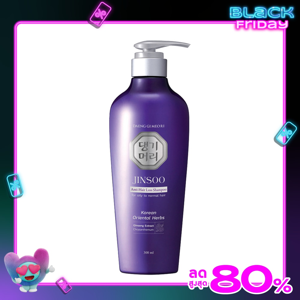 Daeng Gi Meo Ri Shampoo Jinsoo Anti Hair Loss 300 Ml. แชมพูลดผมขาดหลุดร่วง