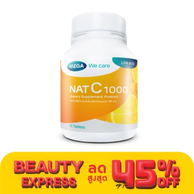 Mega Nat C 1000 Dietary Supplement 15 Tablets