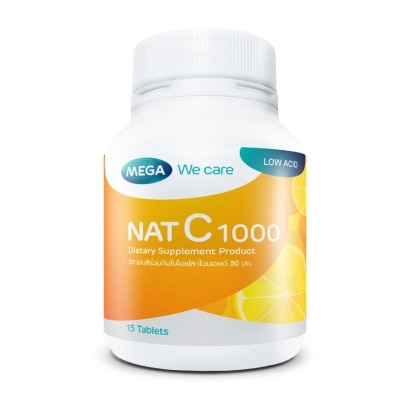 Mega Nat C 1000 Dietary Supplement 15 Tablets