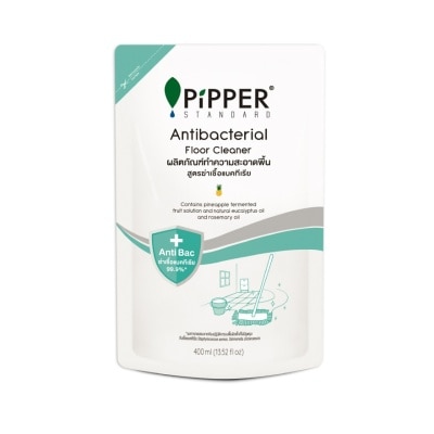 Pipper พิพเพอร์ สแตนดาร์ด ผลิตภัณฑ์ทำความสะอาดพื้น สูตรแอนตี้แบคทีเรีย ถุงเติม 400 มล.