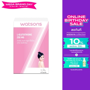 thailand glutathione Watsons L-Glutathione 250 mg (Dietary Supplement Product) 30 capsules