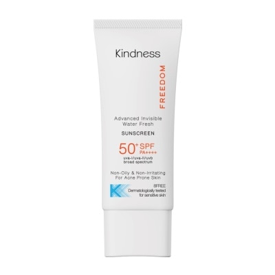 Kindness ไคนด์เนส ฟรีดอม แอดวานซ์ อินวิซิเบิล วอเทอร์ เฟรช ซันสกรีน SPF50+ PA++++ 30 มล.