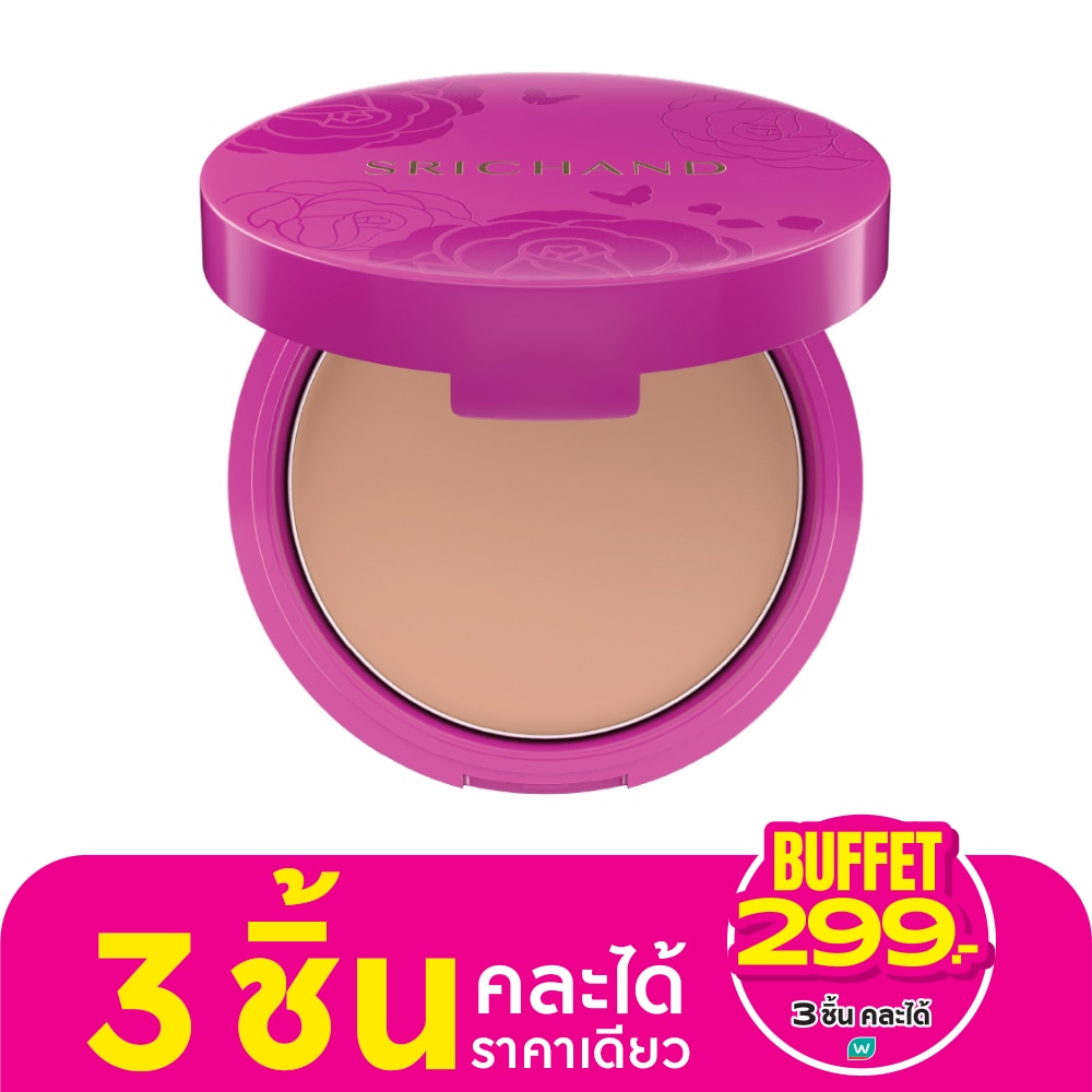 ศรีจันทร์ ซูเปอร์ ฟิกซ์ 18เอช ออย คอนโทรล ฟาวน์เดชั่น พาวเดอร์ SPF35 PA+++ 6ก. Y30 ฮั