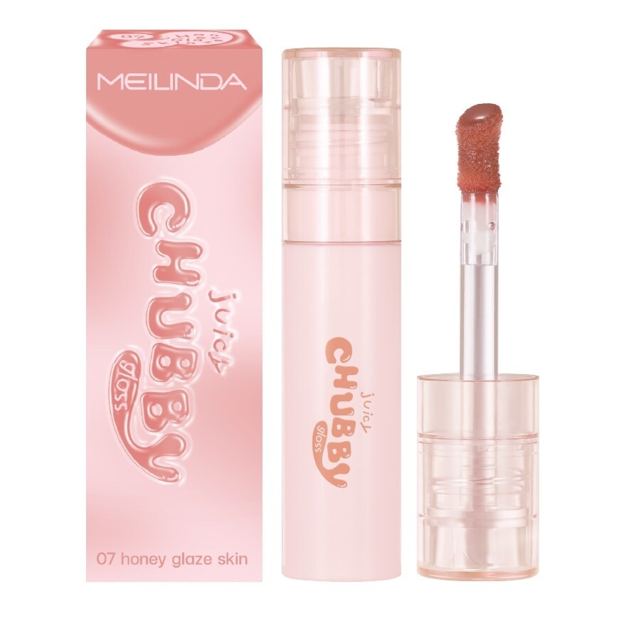 Meilinda Juicy Chubby Lip Gloss 3.5g. 07 Honey Glaze Skin