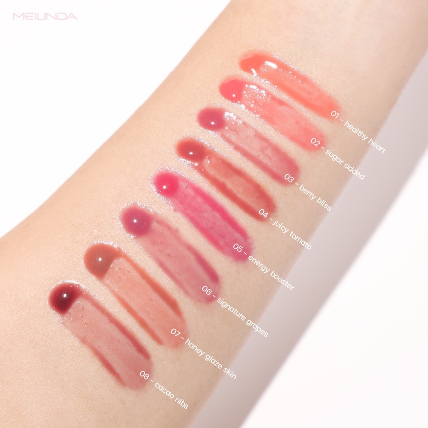 Meilinda Juicy Chubby Lip Gloss 3.5g. 01 Healthy Heart