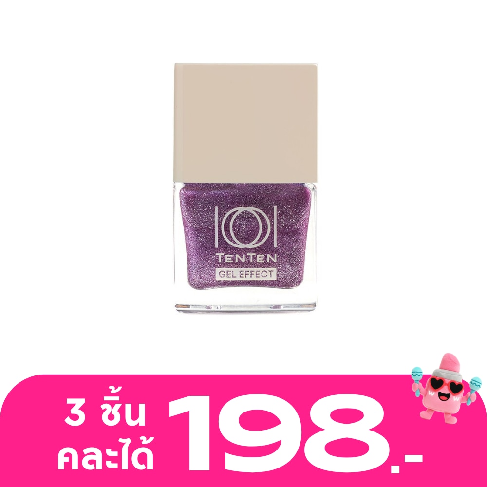 Ten Ten Gel Effect Nail Polish 12ml NBT114 Glister Purple