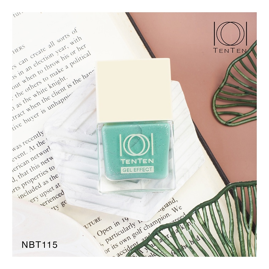 Ten Ten Gel Effect Nail Polish 12ml NBT115 Green Future