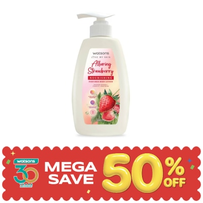 Watsons - Watsons Alluring Strawberry Nourishing Perfumed Body Lotion 550ml. image