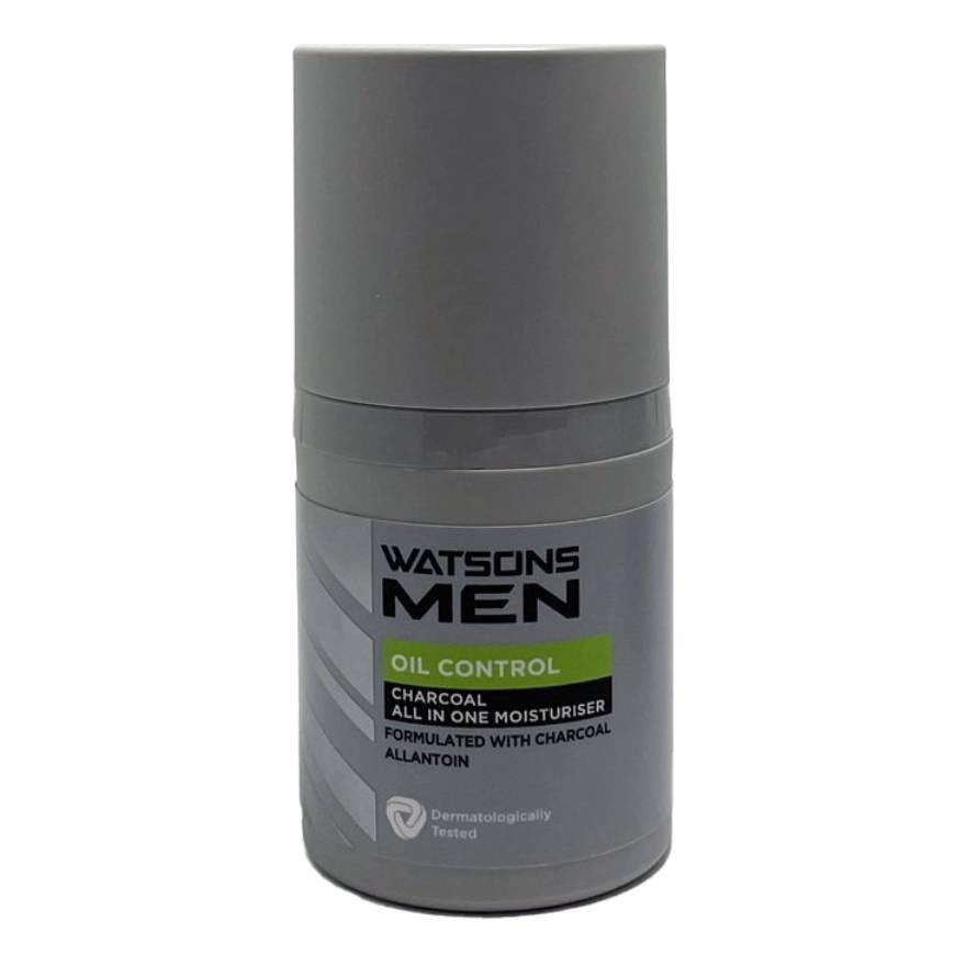 Watsons Men Oil Control Charcoal All In One Moisturiser 50ml.