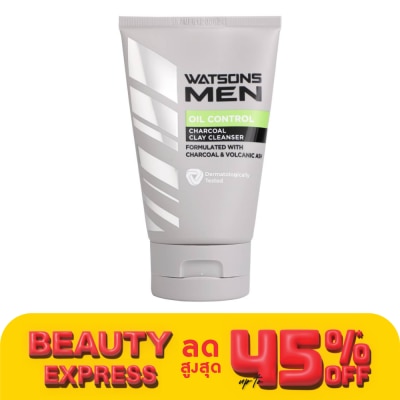 Watsons Watsons Men Charcoal Oil Control Clay 100g.