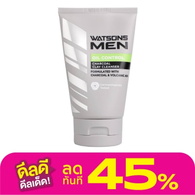Watsons Watsons Men Charcoal Oil Control Clay 100g.