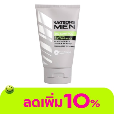 Watsons - Watsons Men Charcoal Oil Control Cleansing Scrub 100g