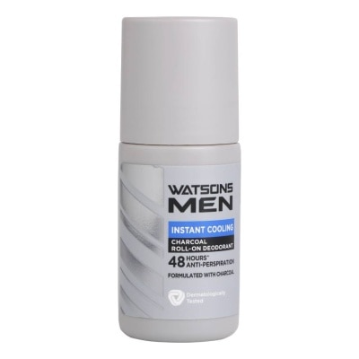 Watsons Watsons Men Instant Cooling Charaoal Roll-on Deodorant 50ml