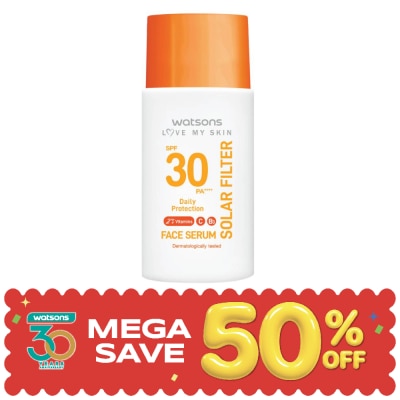 Watsons - Watsons Love My Skin Solar Filter Daily Protection Face Serum SPF30 PA++++ 45ml. image