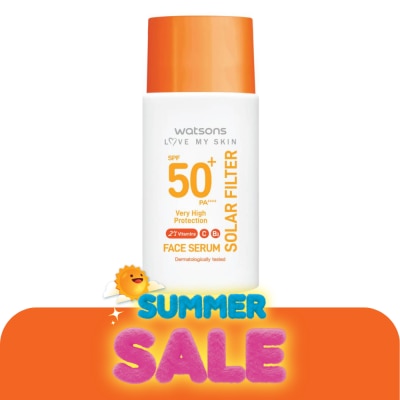 Watsons - Watsons Love My Skin Solar Filter Very High Protection Face Serum SPF50 PA++++ 45ml.