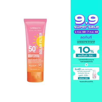 Watsons Watsons Love My Skin Solar Filter Very High Protection Bright Face  Body Lotion SPF50