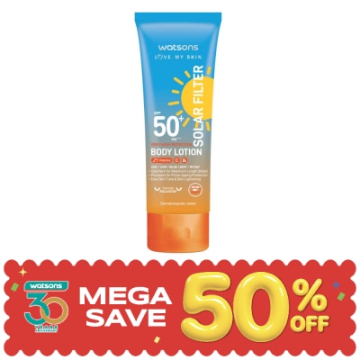 Watsons - Watsons Love My Skin Very High Protection Sunscreen Body Lotion SPF50 100ml image