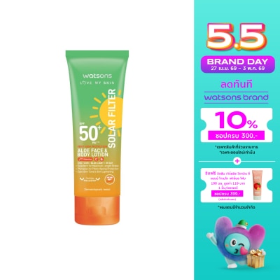 Watsons - Watsons Love My Skin Solar Filter Very High Protection Aloe FaceBody Lotion SPF50+ PA