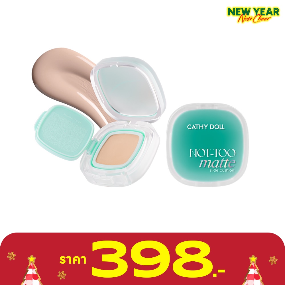 เคที่ดอลล์ นอตทู แมทท์ สไลด์ คุชชั่น SPF50+ PA++++ 12ก. 01 ไอวอรี่