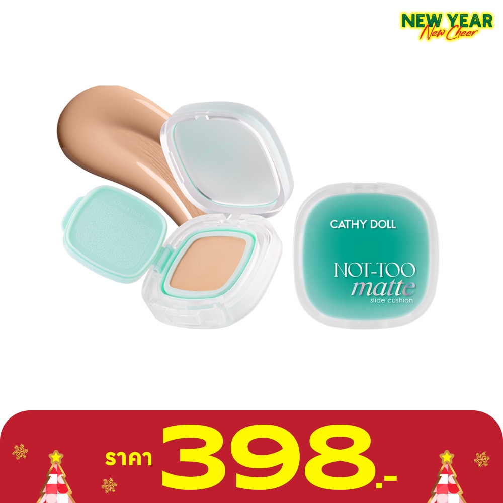 Cathy Doll Not-Too Matte Slide Cushion SPF50+ PA++++ 12g. 03 Medium Beige
