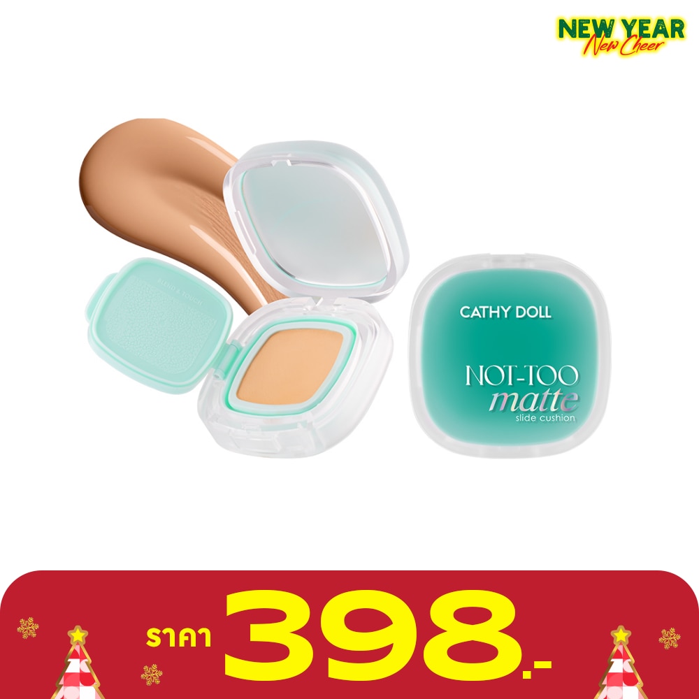 Cathy Doll Not-Too Matte Slide Cushion SPF50+ PA++++ 12g. 04 Honey Beige