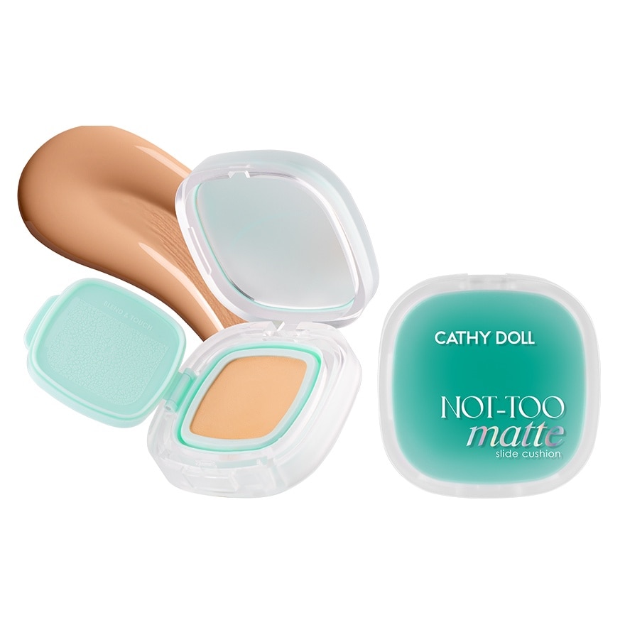 เคที่ดอลล์ นอตทู แมทท์ สไลด์ คุชชั่น SPF50+ PA++++ 12ก. 04 ฮันนี่เบจ
