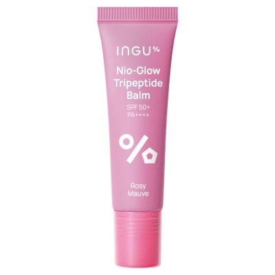 INGU อิงกุ ไนโอ-โกลว์ ไตรเปปไทด์ บาล์ม SPF 50 PA++++ สีโรซี่ มอว์ฟ 10 มล.