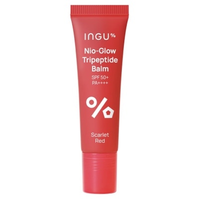 INGU อิงกุ ไนโอ-โกลว์ ไตรเปปไทด์ บาล์ม SPF 50 PA++++ สีสการ์เล็ต เรด 10 มล.