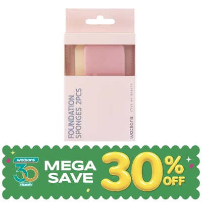 Watsons - Watsons Foundation Sponges 2Pcs 21BT-029WTC image