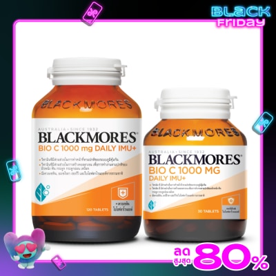 Blackmores แบลคมอร์ส ไบโอ ซี 1000 มก. เดลี ไอมู+ แพ็ค 120+30 เม็ด